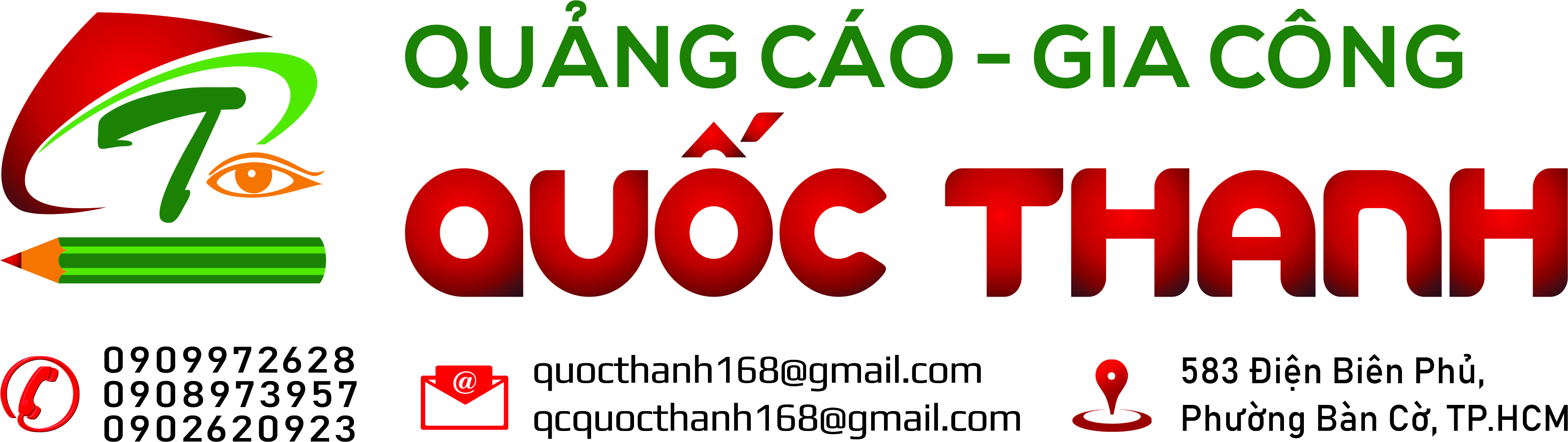 Logo Quảng Cáo Quốc Thanh – Bảng hiệu chuyên nghiệp TP.HCM